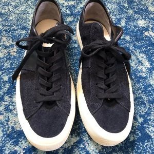 Tom Ford - logo-patch Suede Trainers - Mens - Navy.... They will need inserts